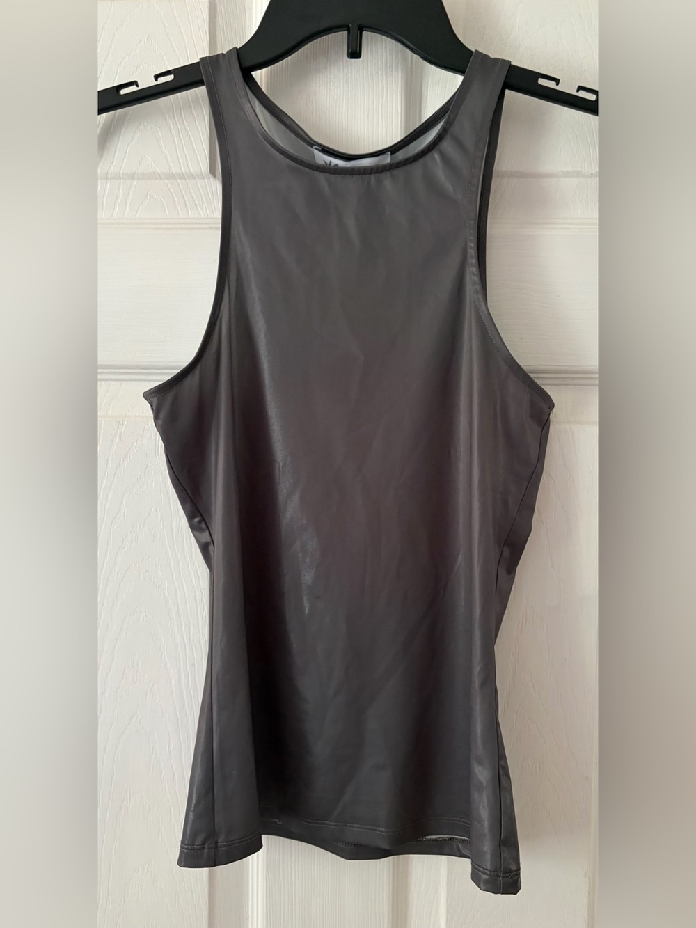 WeWoreWhat Charcoal Gray High-Neck Athletic Tank